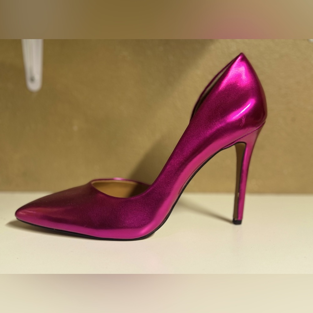 Jessica Simpson chrome pink stiletto